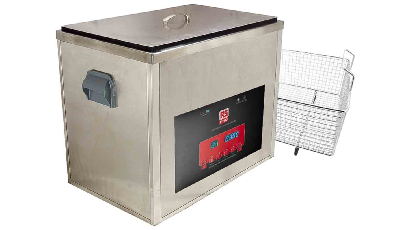 RS PRO Ultrasonic Cleaning Tank, 800W, 36L