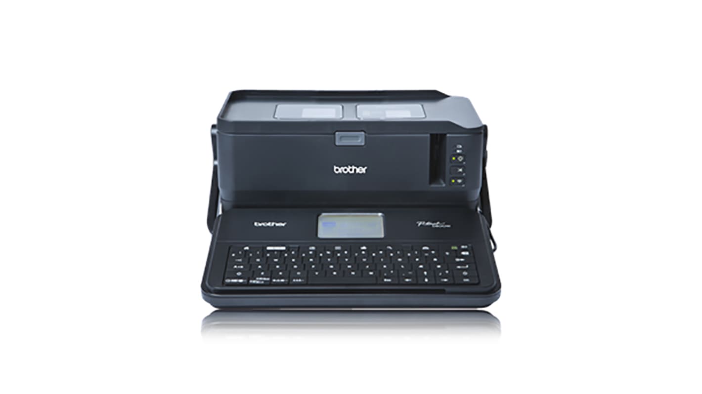Impresora de etiquetas Brother PT-D800W, teclado QWERTZ, conectividad USB 3.0
