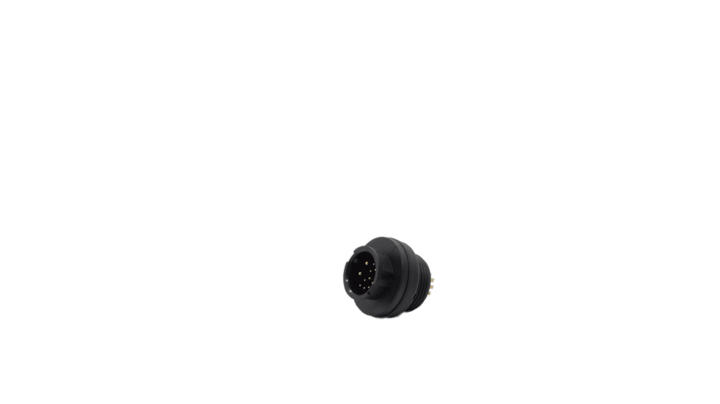 RS PRO C2 Cirkulær konnektor 12-Polet Stik, Bagmontering med Han Kontakter, IP67