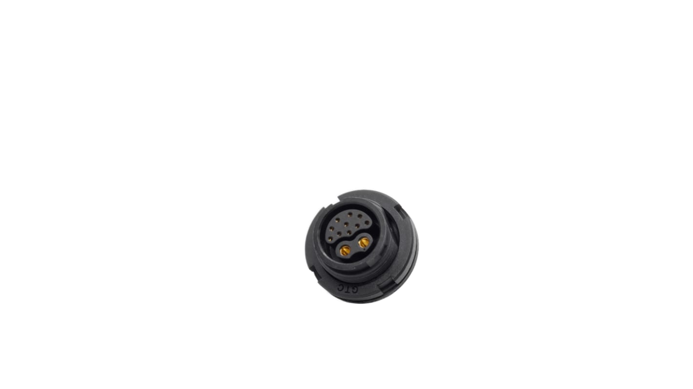 Conector circular RS PRO hembra de 12 vías hembra, Montaje en Panel, IP67