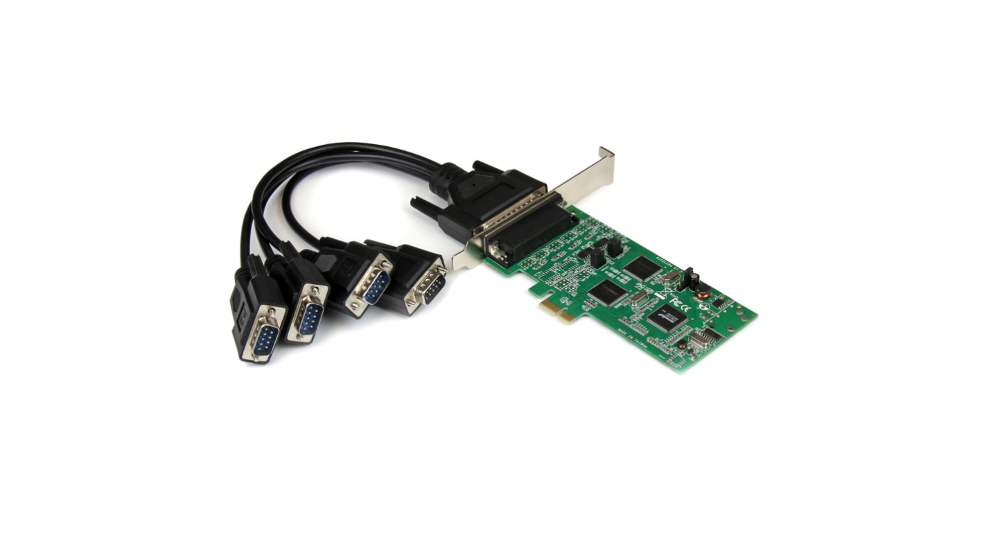 StarTech.com PCIe Serielt kort Seriel, 4 Porte, RS232, 460.8kbit/s