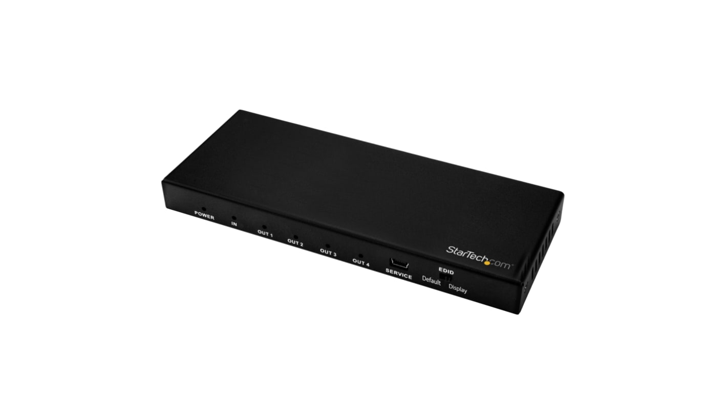 3,5 mm Stereo Startech Video-Splitter HDMI 4-Port, 3840 x 2160 1 Videoeingänge 4 Videoausgänge