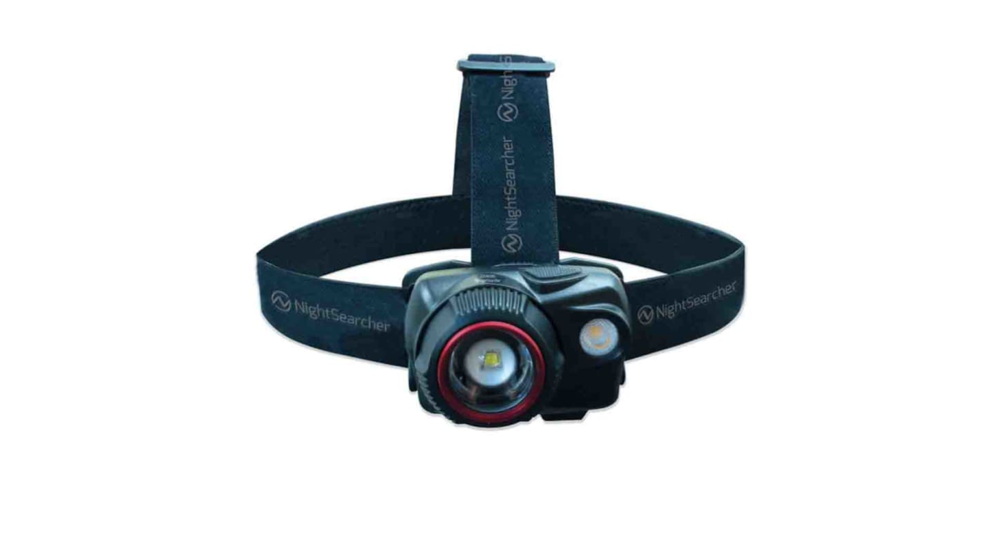 Torcia da testa LED Ricaricabile Nightsearcher, 580 lm