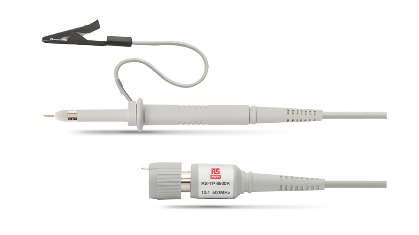 Sonda pro osciloskop, typ sondy: Pasivní 500MHz 10:1 BNC 1, CAT II 400V <1ns RS PRO