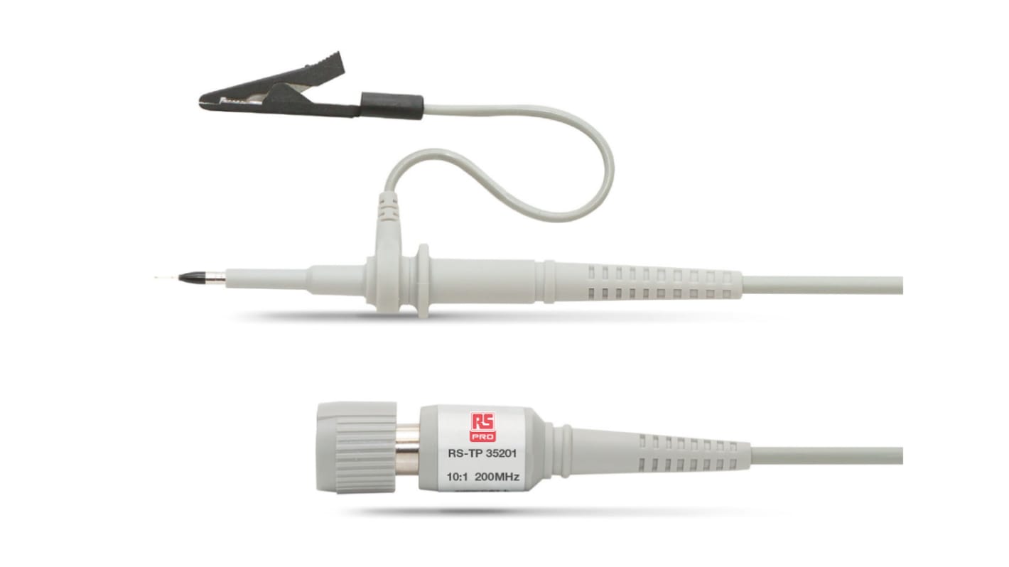 RS PRO Oscilloscope Probe, Passive Type, 200MHz, 101, BNC Connector RS