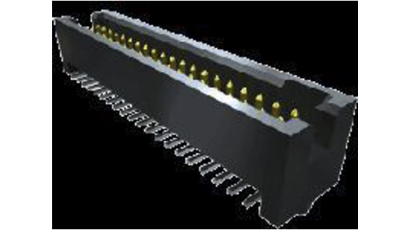 Samtec TFM Series Straight Through Hole PCB Header, 14 Contact(s), 1.27mm Pitch, 2 Row(s), Shrouded