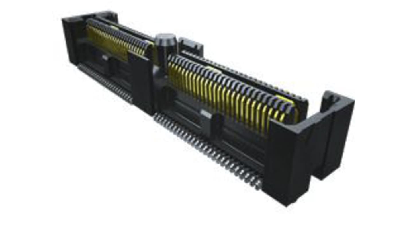 Samtec QFS Series Straight Surface Mount PCB Socket, 52-Contact, 2-Row, 0.63mm Pitch, Solder Termination