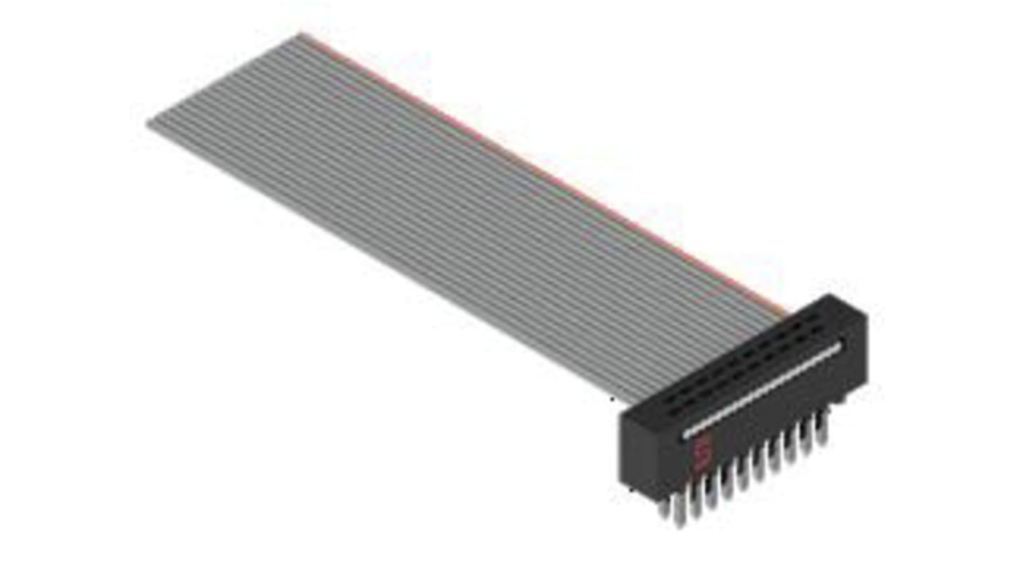 Samtec FFMD Series Flat Ribbon Cable, 1.27mm Pitch, Tiger Eye IDC to Tiger Eye IDC