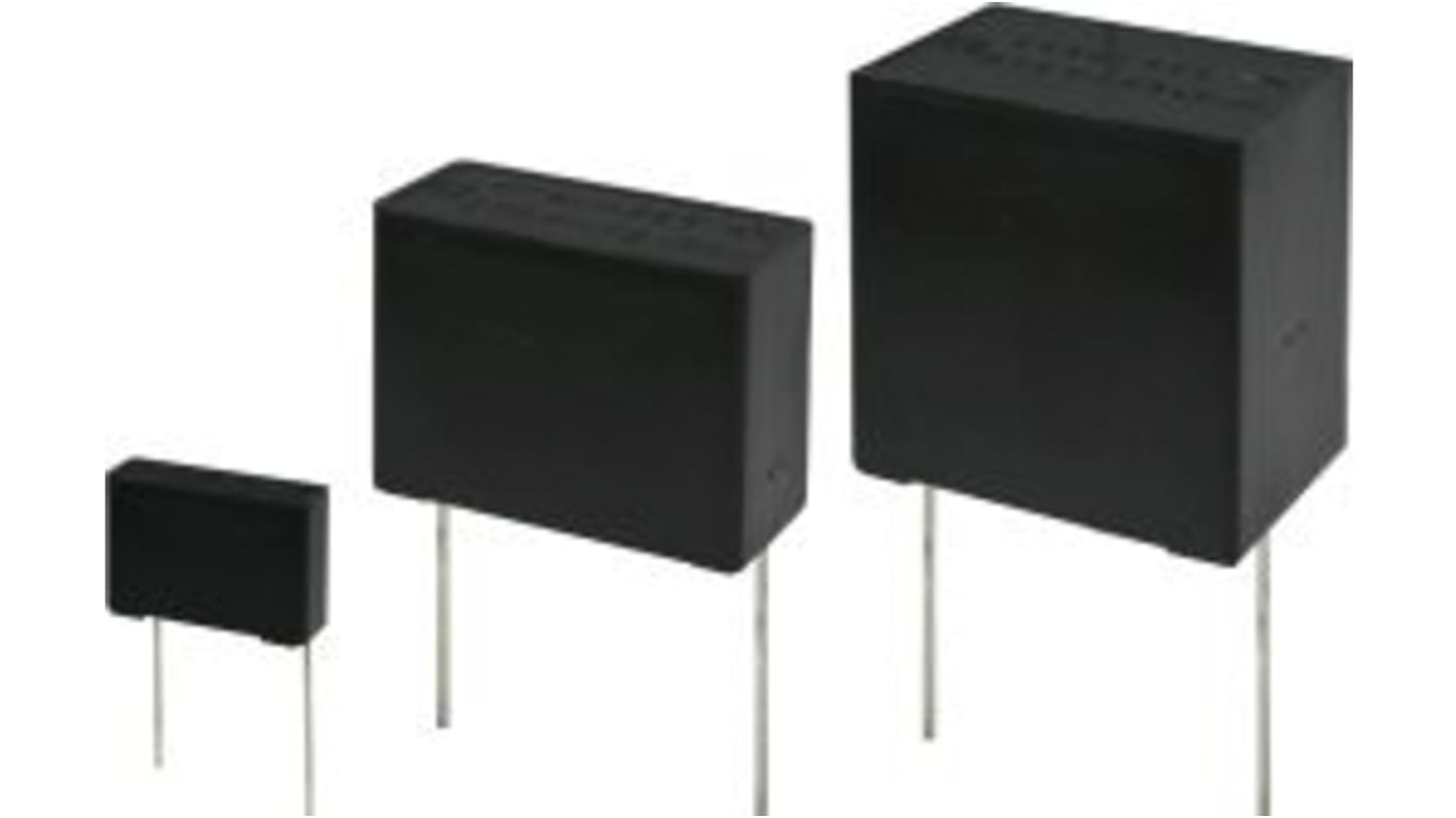 Condensador de película Panasonic AEC-Q200, 330nF, ±20%, 275 V ac, 310 V ac, Montaje en orificio pasante