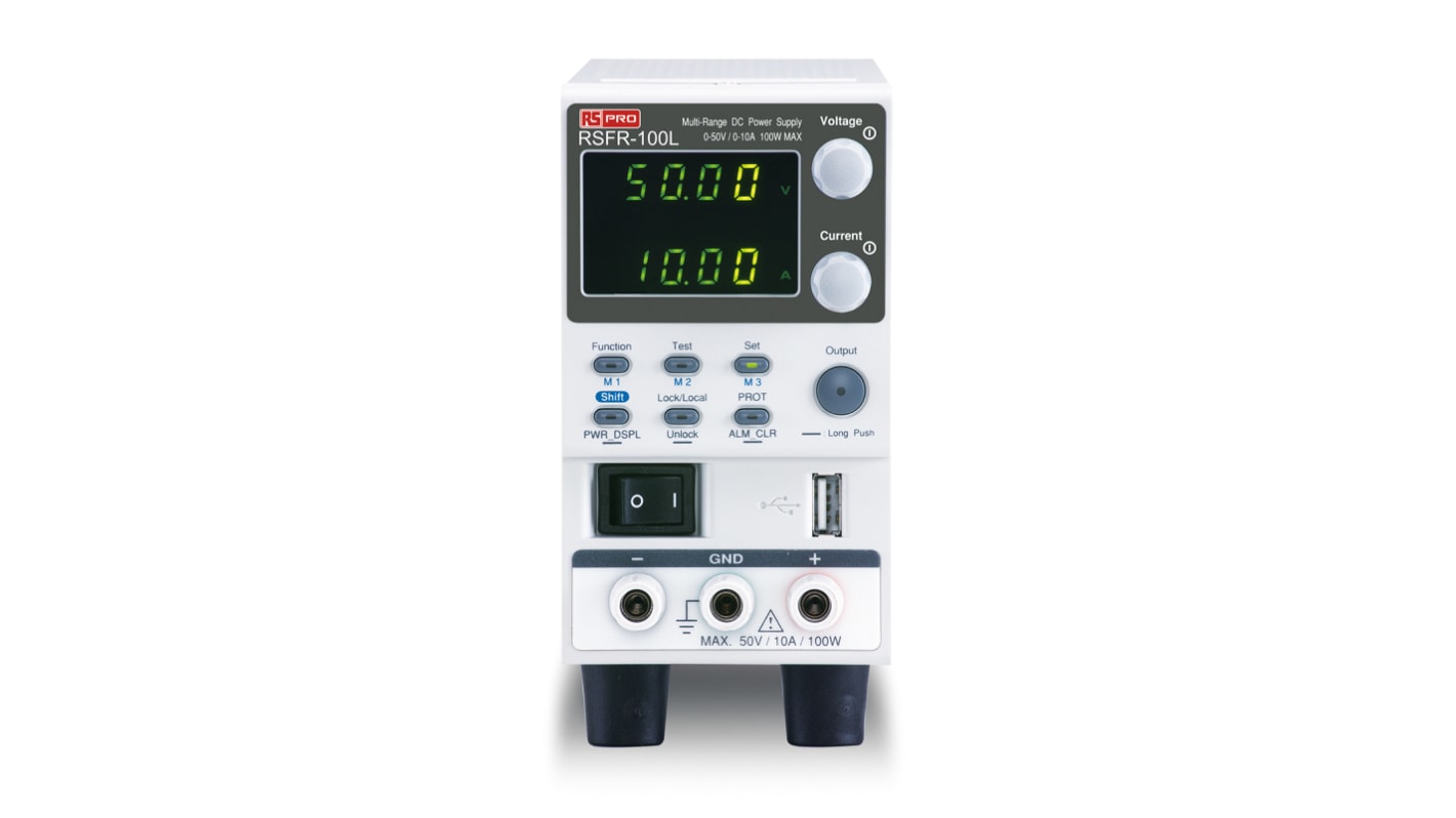 Alimentation de laboratoire, 0 → 50V, 10A, 1 sortie 100W