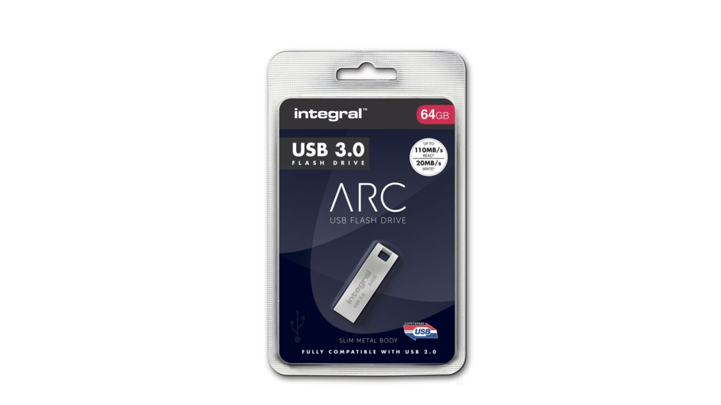INFD64GBARC3.0 | Integral Memory USB 3.1 Flash Drive 64 GB USB 3.1 USB ...