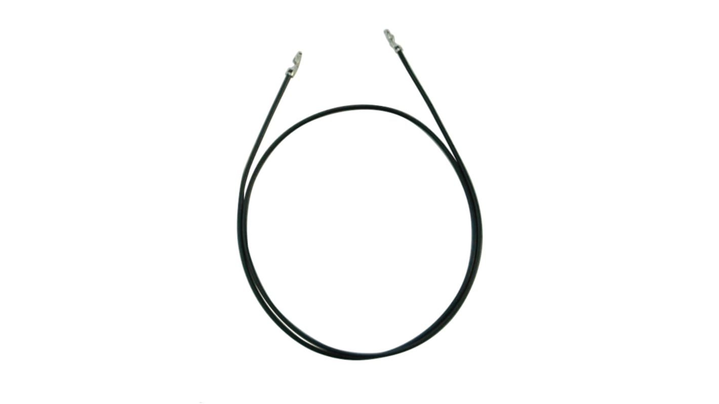 RS PRO Female DF14 to Female DF14 Crimped Wire, 300mm, 0.14mm², Black