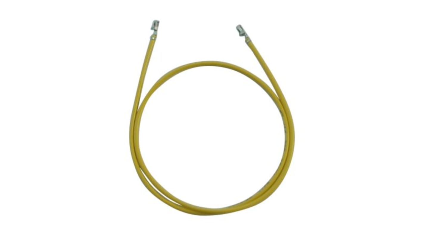 RS PRO Female DF11 to Female DF11 Crimped Wire, 300mm, 0.34mm², Yellow