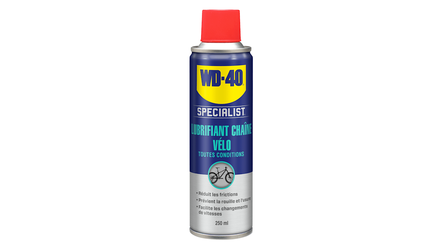 Lubrifiant pour Chaînes WD-40 Toutes Conditions, Aérosol 250 ml