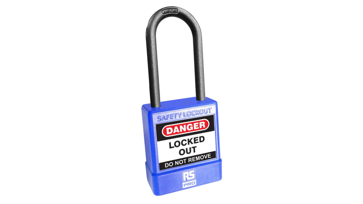 RS PRO Blue Steel Safety Padlocks