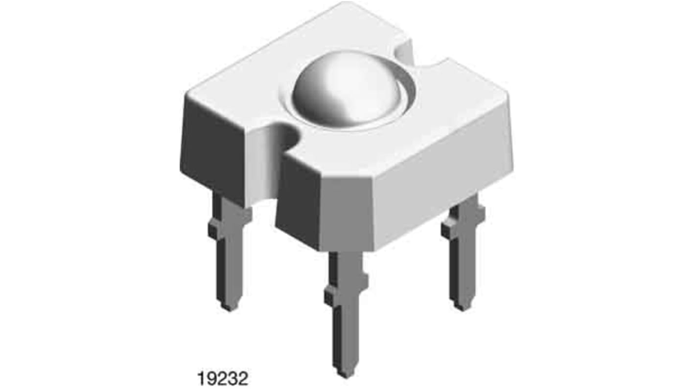 LED Vishay TELUX, Azul, 476 nm, Vf= 4.7 V, 1600 mlm, ±30 °, mont. pasante, encapsulado Super Flux de 4 pines