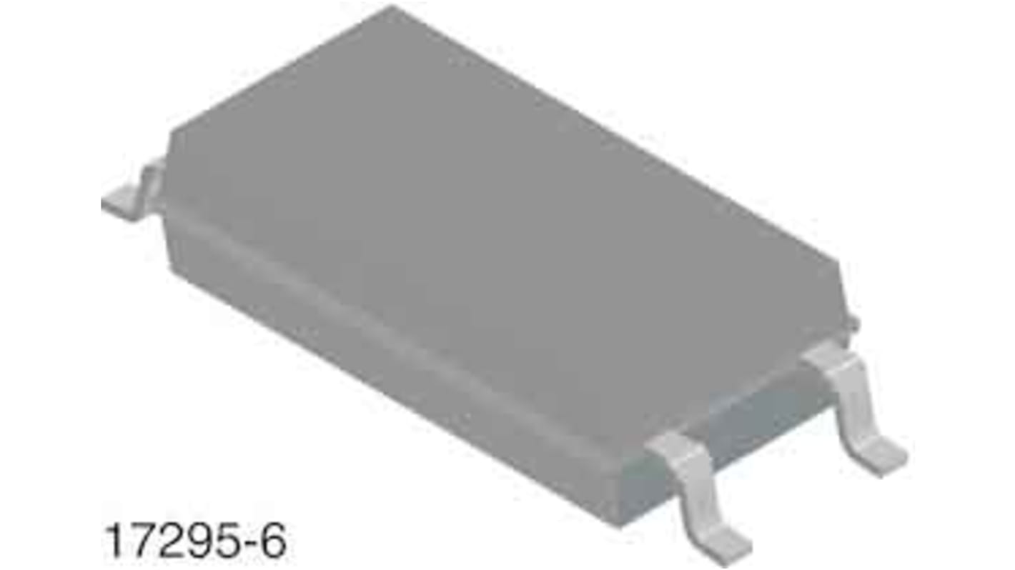 Optoacoplador Vishay de 1 canal, Vf= 1.5V, Viso= 5 kVrms, OUT. Fototransistor, mont. superficial, encapsulado LSOP, 4