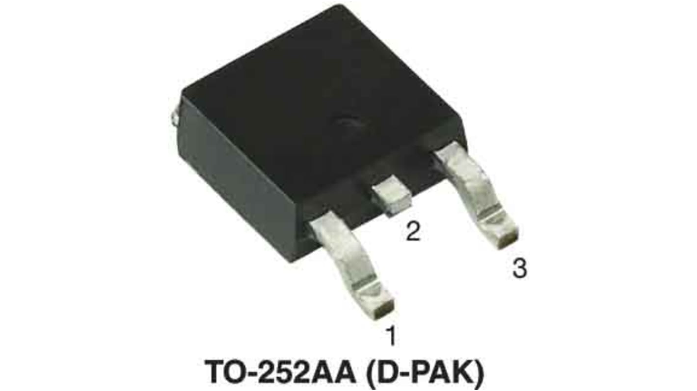 Vishay 回復整流器 整流ダイオード, 8A, 1200V 表面実装, 3 + Tab-Pin D-PAK (TO-252AA) ショットキー 1.1V
