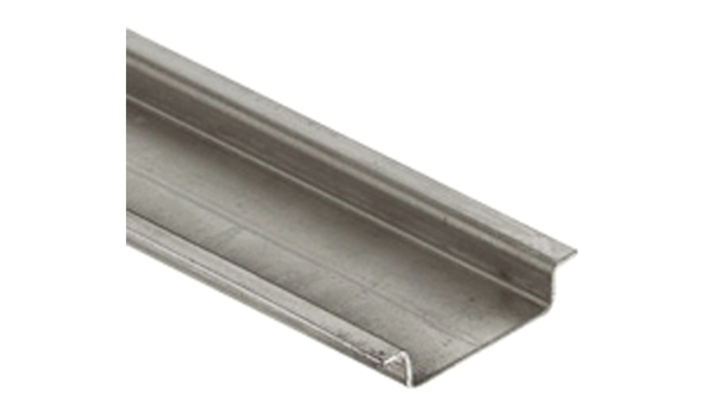 0 374 04 Rail DIN Legrand 2m x 35mm x 7.5mm, Non perforé, Rail oméga en Acier RS