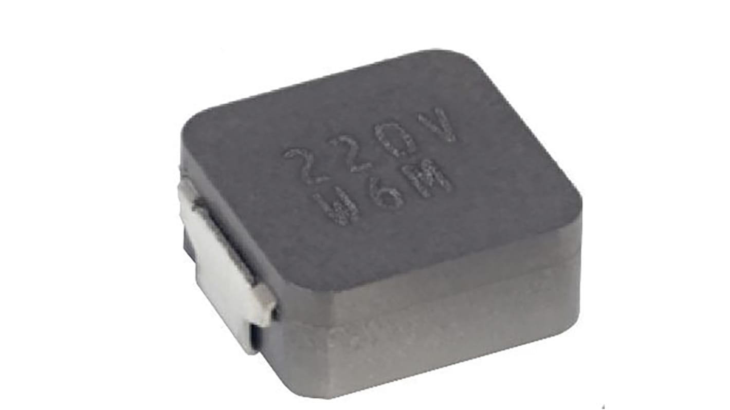 KEMET, MPLCV, 0654(3126) Shielded Wire-wound SMD Inductor with a Metal Composite Core, 22 μH ±20% Shielded 4.2A Idc