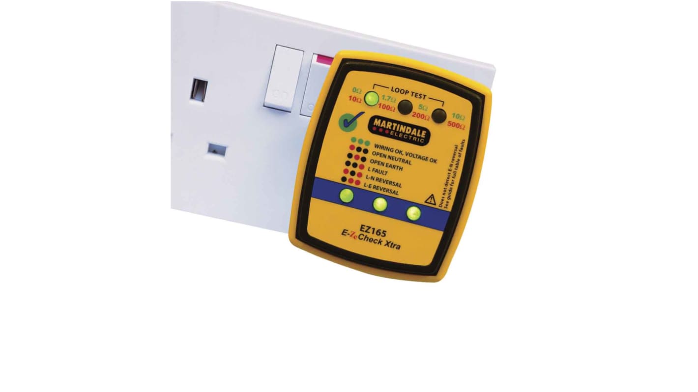 Martindale Socket Tester 13A 230V ac Cat II 300 V RS Calibration