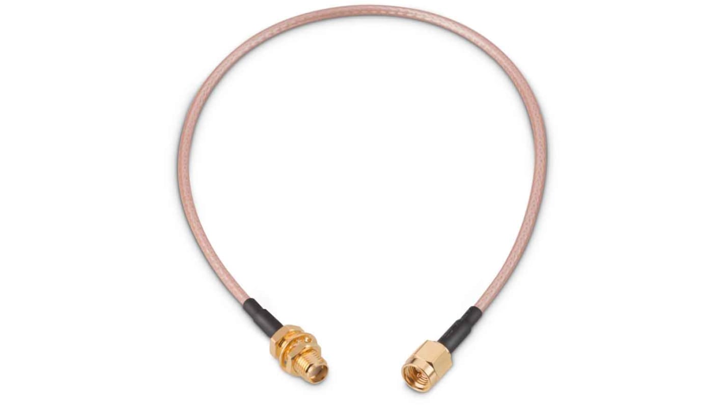 Wurth Elektronik Male SMA to Female SMA Coaxial Cable, 152.4mm, RG316 Coaxial, Terminated