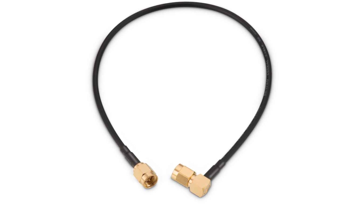 Cable coaxial RG174 Wurth Elektronik, 50 Ω, con. A: SMA, Macho, con. B: SMA, Macho, long. 304.8mm Blanco