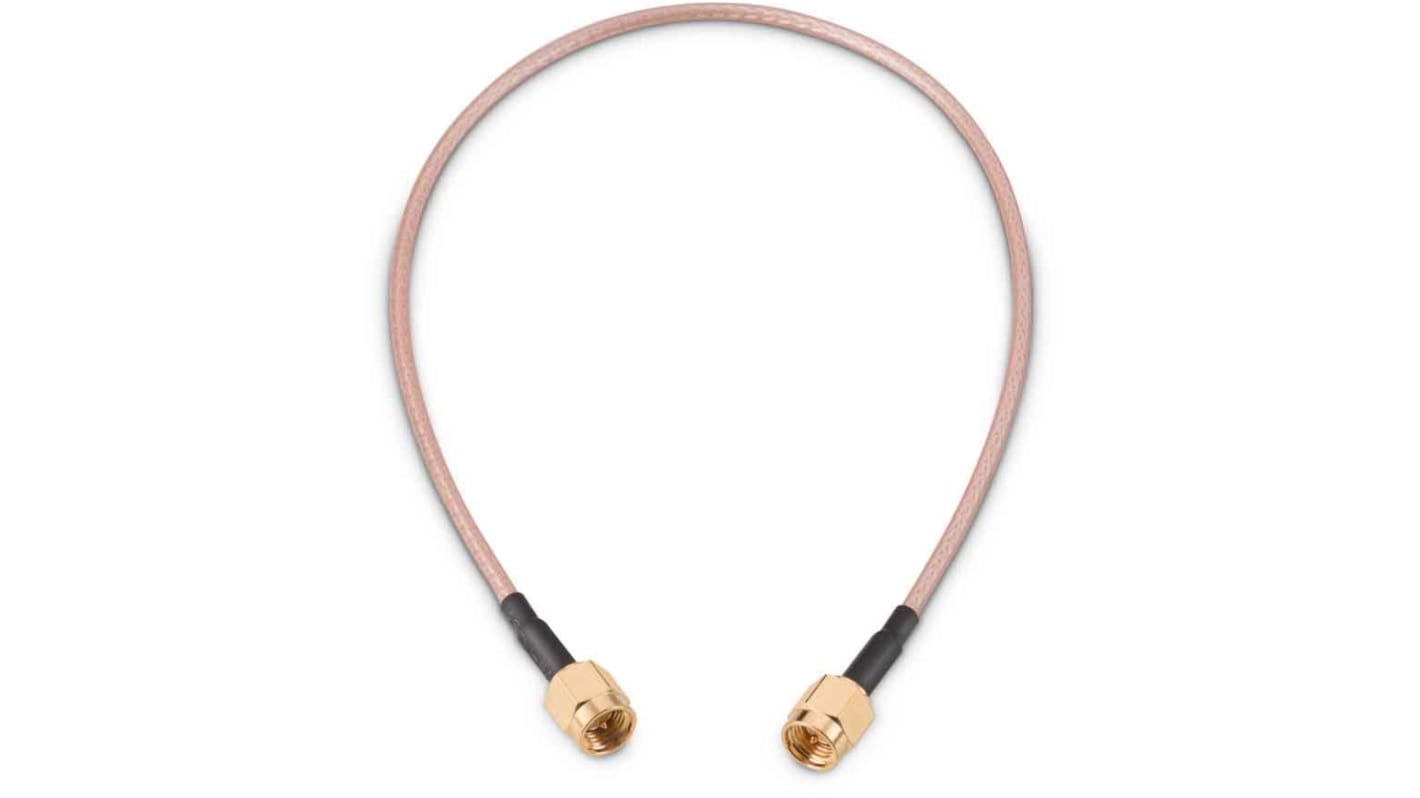 Wurth Elektronik Male SMA to Male SMA Coaxial Cable, 152.4mm, RG316 Coaxial, Terminated