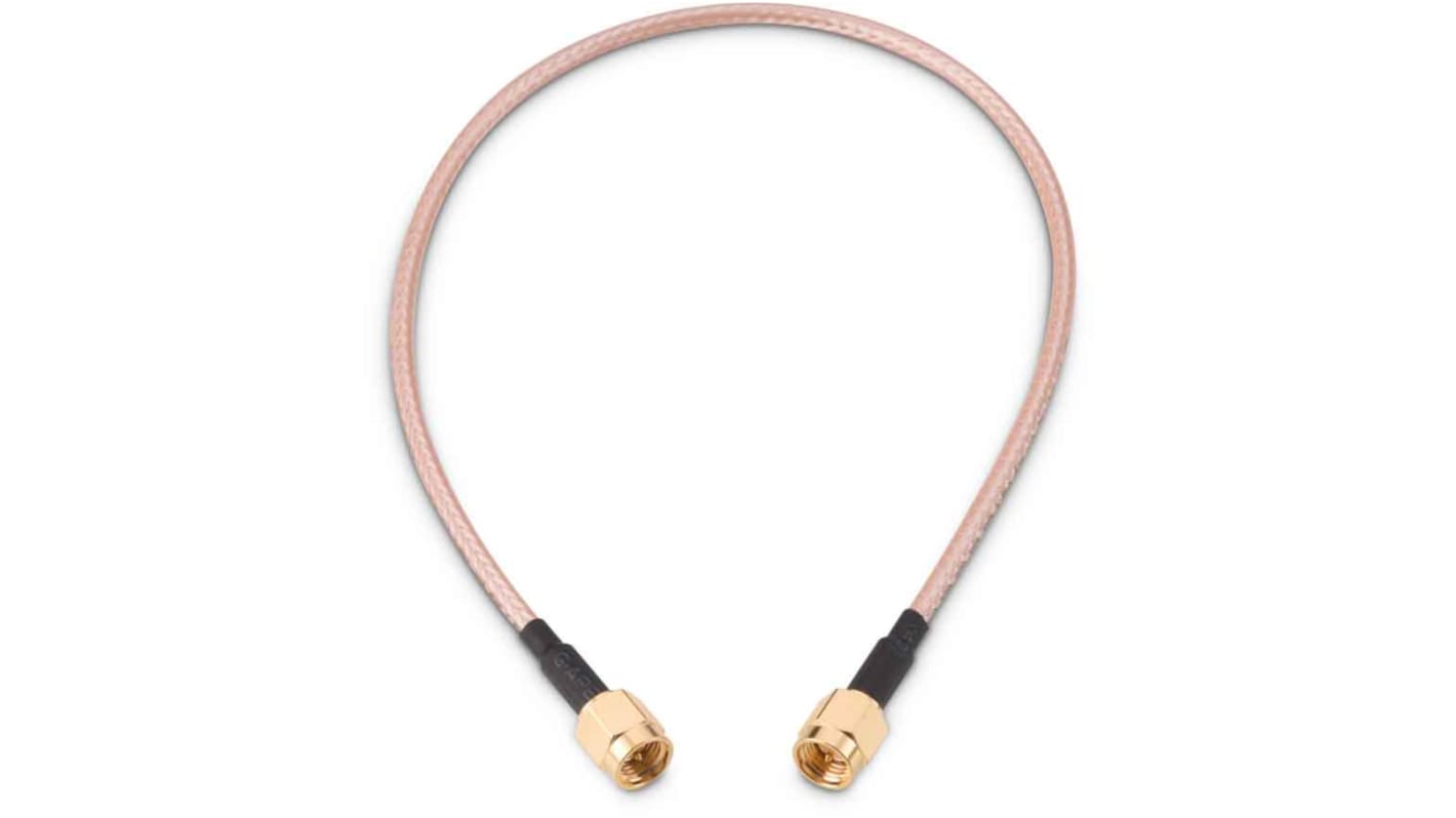 Wurth Elektronik Male SMA to Male SMA Coaxial Cable, 152.4mm, RG316 Coaxial, Terminated