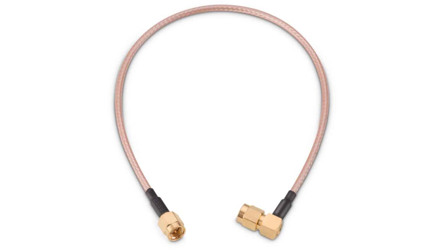 Koaxiální kabel RG316, Bílá, A: SMA, vnější průměr: 2.9mm, B: SMA 304.8mm Wurth Elektronik S koncovkou