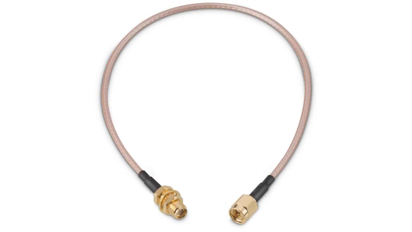 Wurth Elektronik Male SMA to Female SMA Coaxial Cable, 304.8mm, RG316 Coaxial, Terminated