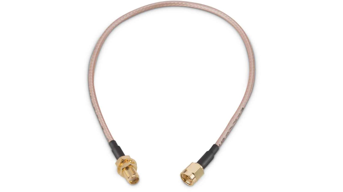 Wurth Elektronik Male SMA to Female SMA Coaxial Cable, 304.8mm, RG316 Coaxial, Terminated