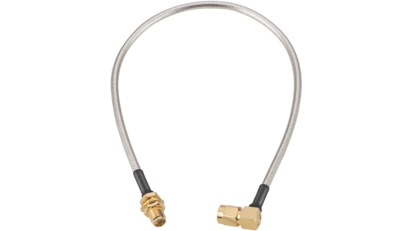 Wurth Elektronik Koaxialkabel konfektioniert, 50 Ω, 304.8mm, SMA / SMA, Aussen ø 3.58mm, Weiß