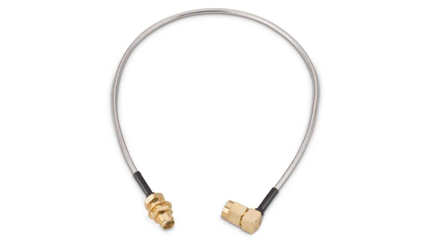 Cable coaxial Wurth Elektronik, 50 Ω, con. A: SMA, Macho, con. B: SMA, Hembra, long. 304.8mm Blanco