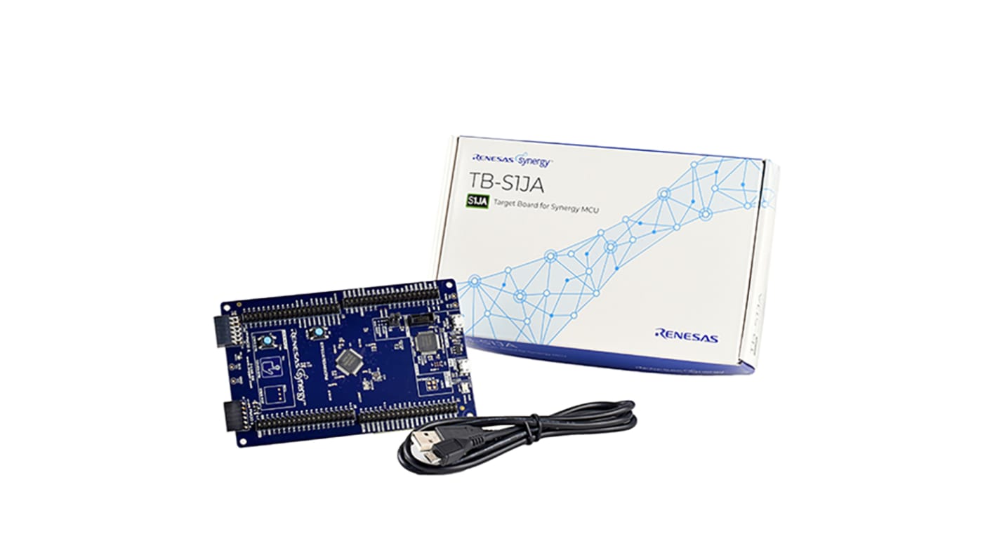 Kit de desarrollo Synergy TB-S1JA de Renesas Electronics, con núcleo 12 bit DAC, 16 bit SAR ADC, 24 bit Sigma Delta ADC