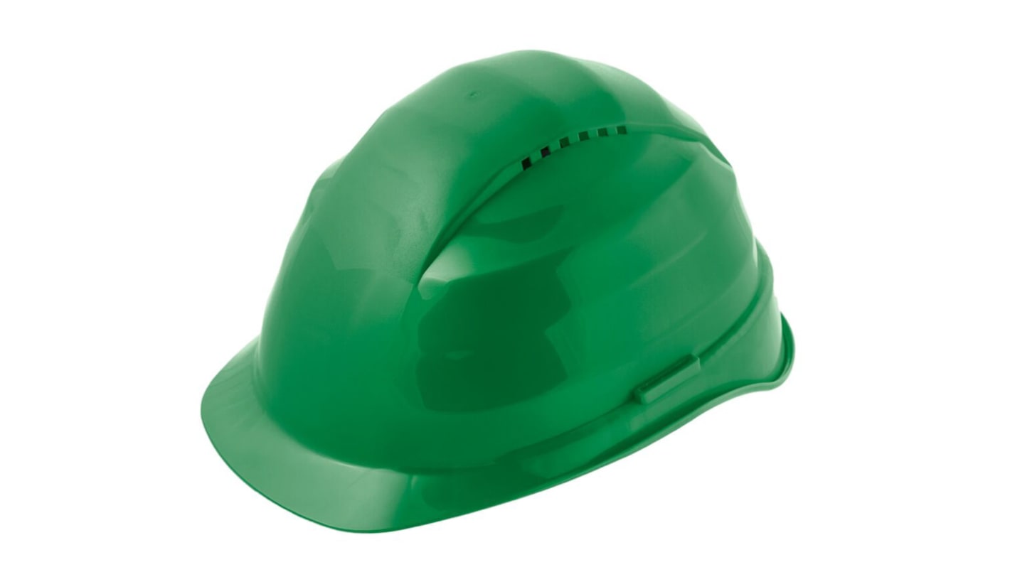 Casco de seguridad Alpha Solway Rockman de color Verde , ventilado