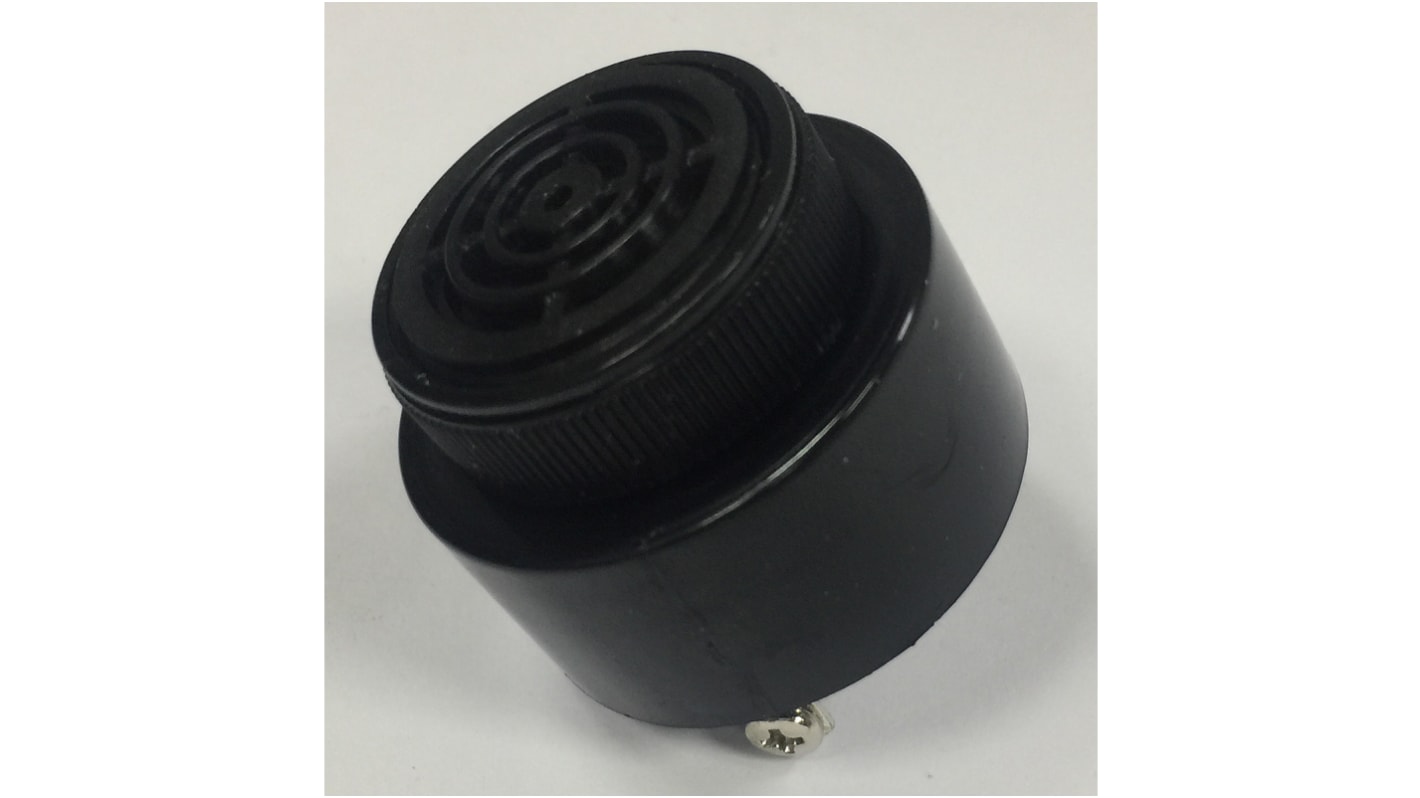 RS PRO Piezo Buzzer Langsamer Impuls, 95dB, 7V dc→18V dc, ø 42.5mm, 42.5 (Dia.) x 32.5mm