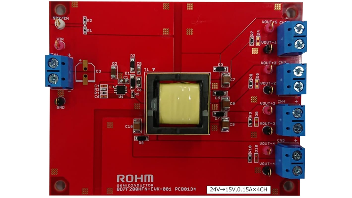 BD7F200HFNEVK001 ROHM Evaluation Board Optocoupler for Motor Driver