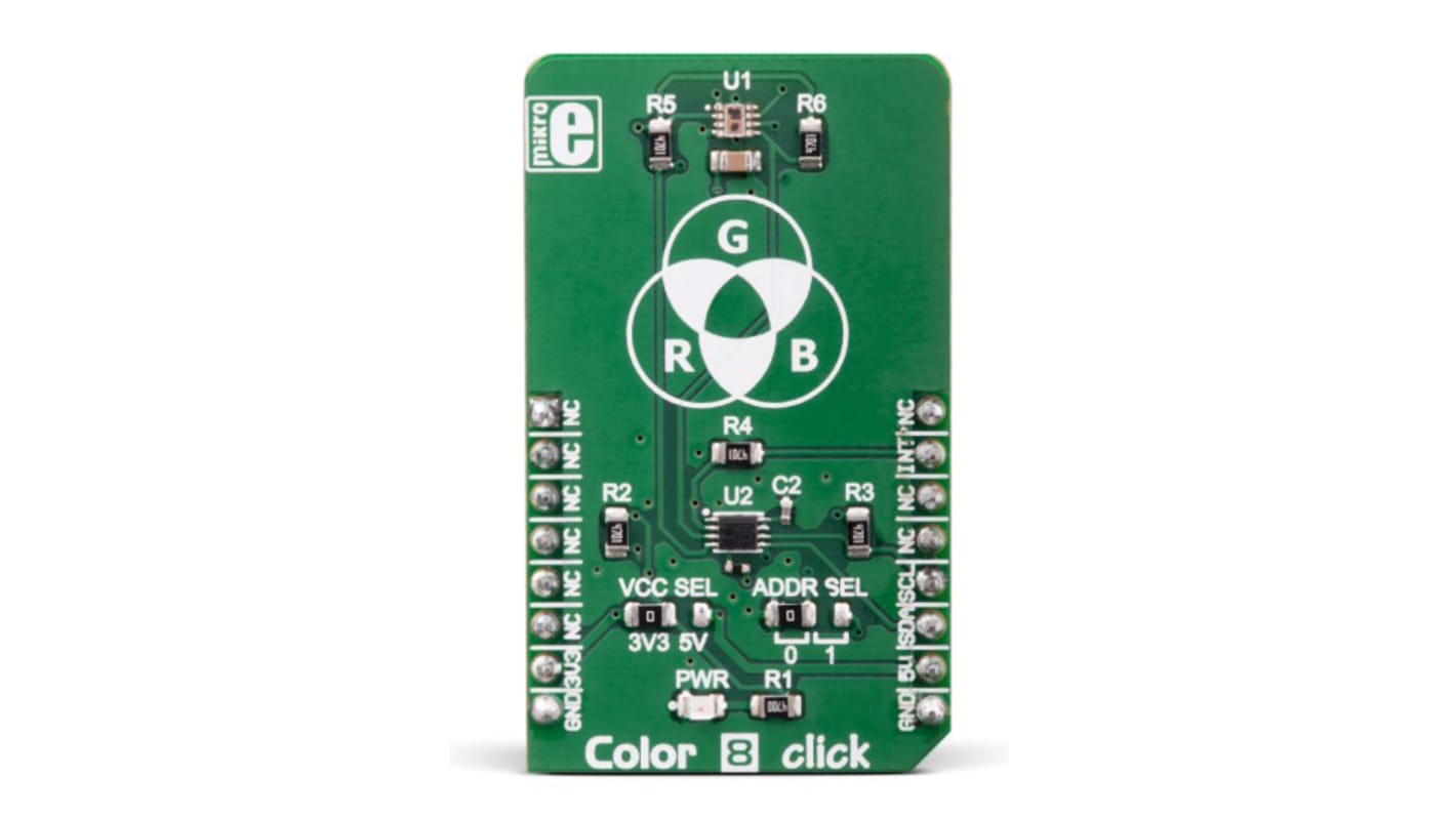 Scheda di valutazione del sensore di colore COLOR 8 CLICK MikroElektronika