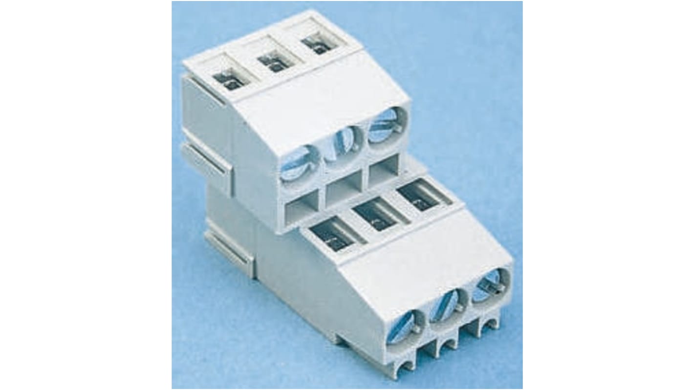 Wieland 8291 Series PCB Terminal Block, 4-Contact, 5.08mm Pitch, Through Hole Mount, 2-Row, Screw Termination