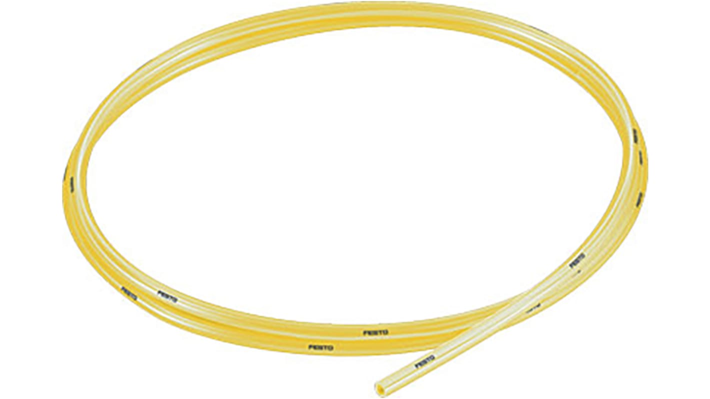 Tuyau à air comprimé Festo, 4mm x 2.6mm x 50m Jaune en Polyuréthane