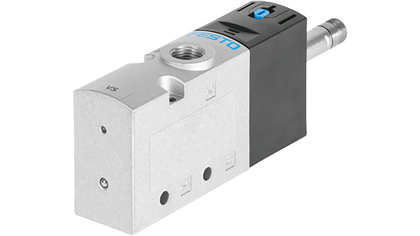 Festo 3/2 Pneumatic Solenoid Valve - Solenoid G 1/4 VUVS Series, 8035167