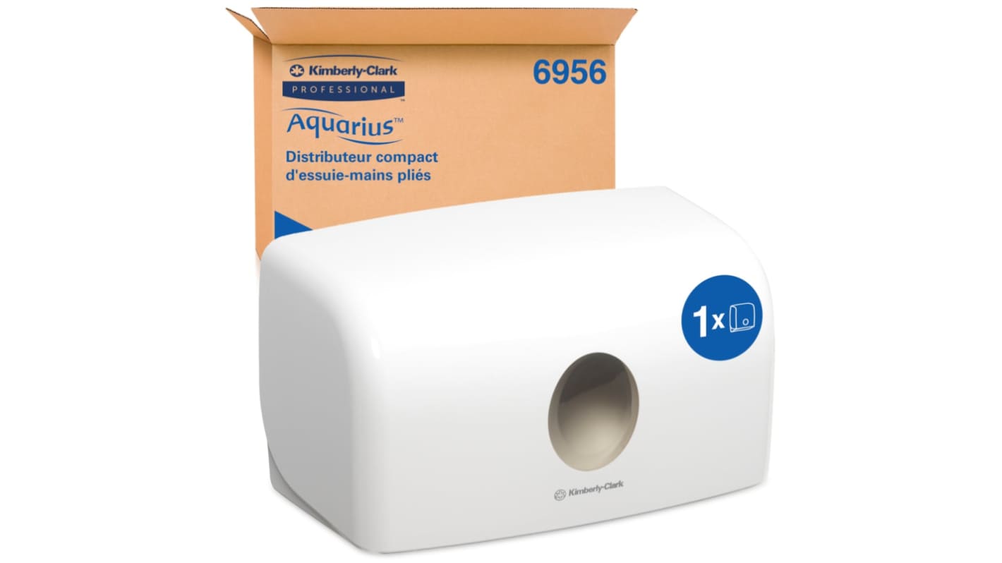 6956 Kimberly Clark ABS White Wall Mounting Paper Towel Dispenser