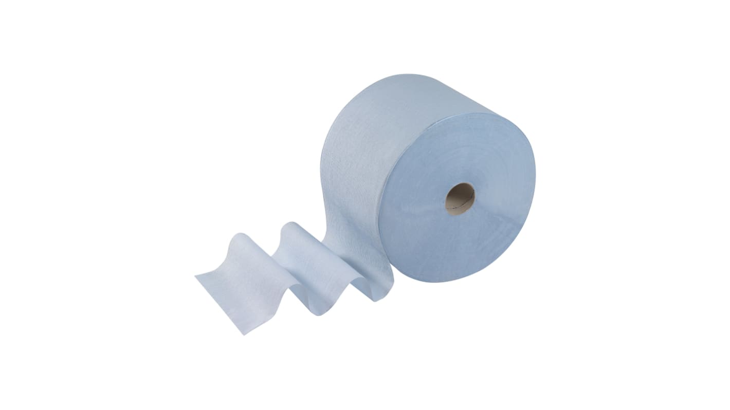 Kimberly Clark WypAll Rolled Blue Paper Towel, 380 x 235mm