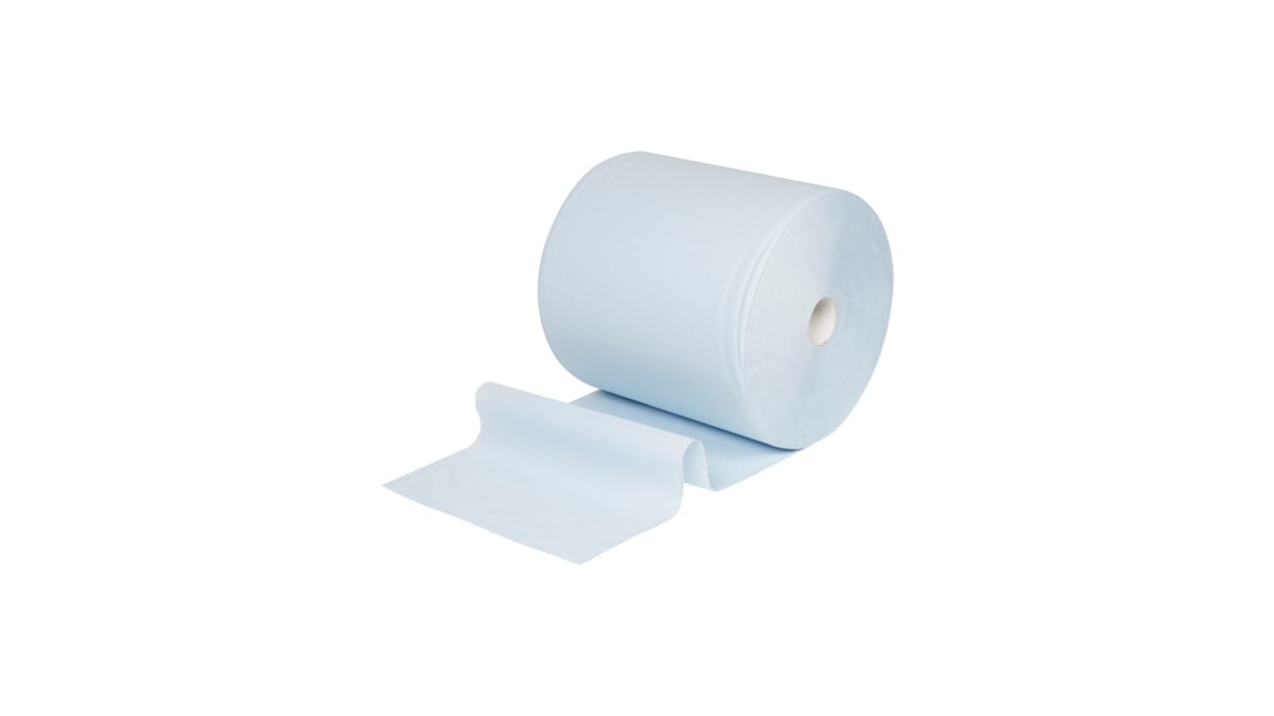 Kimberly Clark WypAll Papierhandtuch Rolle Blau, 380 x 330mm