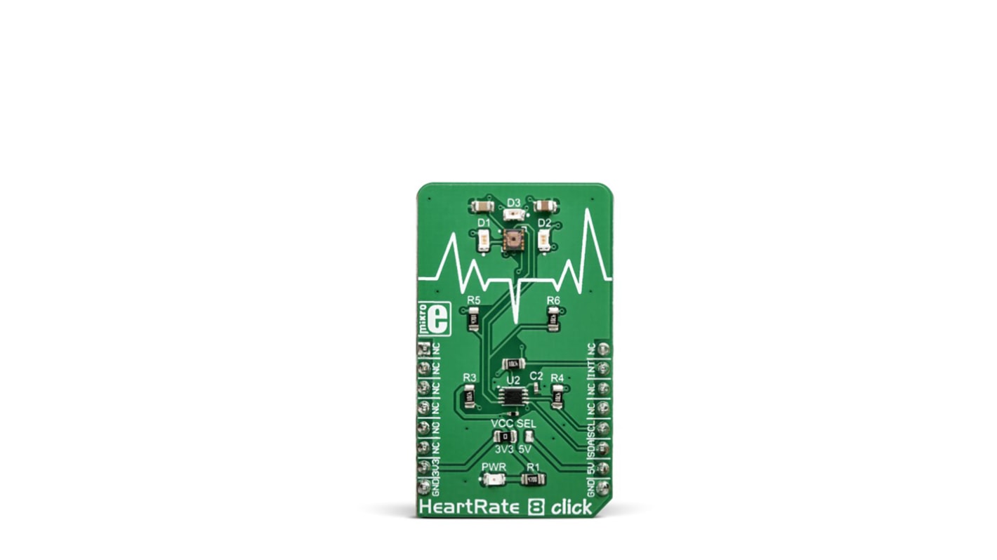 Heart Rate 8 Click Board MikroElektronika