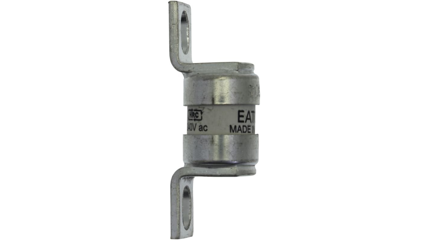 Fusibile a linguetta con fissaggio a bullone, Eaton, 7A, standard &#149; BS88, IEC 60269, fori di fissaggio da 41.8mm, cat.