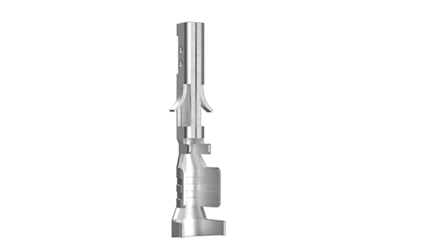 Amphenol Communications Solutions Minitek Series Female Crimp Terminal, Solder Termination, 30AWG Min, 20AWG Max