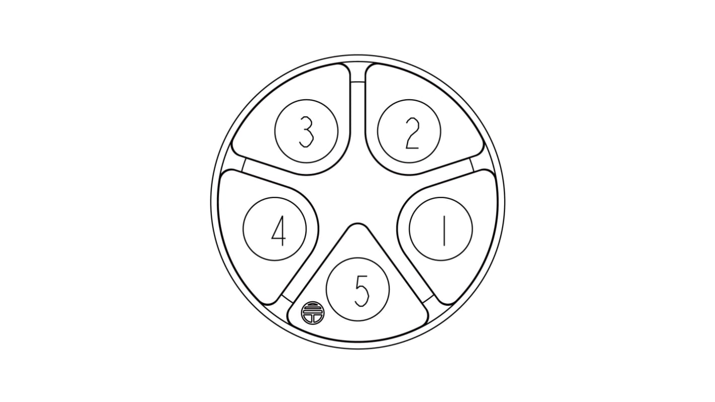 Amphenol Industrial Circular Connector, 5 Contacts, Cable Mount, Socket, Female, IP68, X-Lok Series