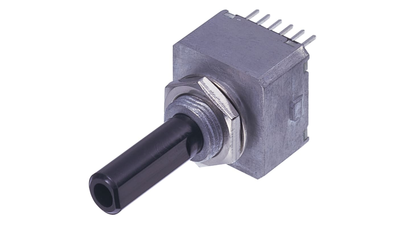 Nidec Components 5V dc 25 Pulse Optical Encoder with a 6 mm Flat Shaft, Through Hole, Wire Lead